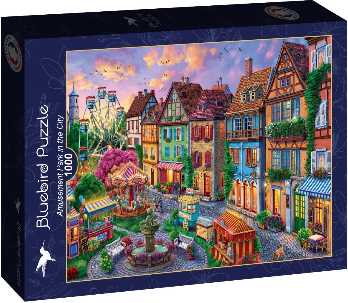 Puzzle Zábavní park ve městě 1000 dílků BLUEBIRD