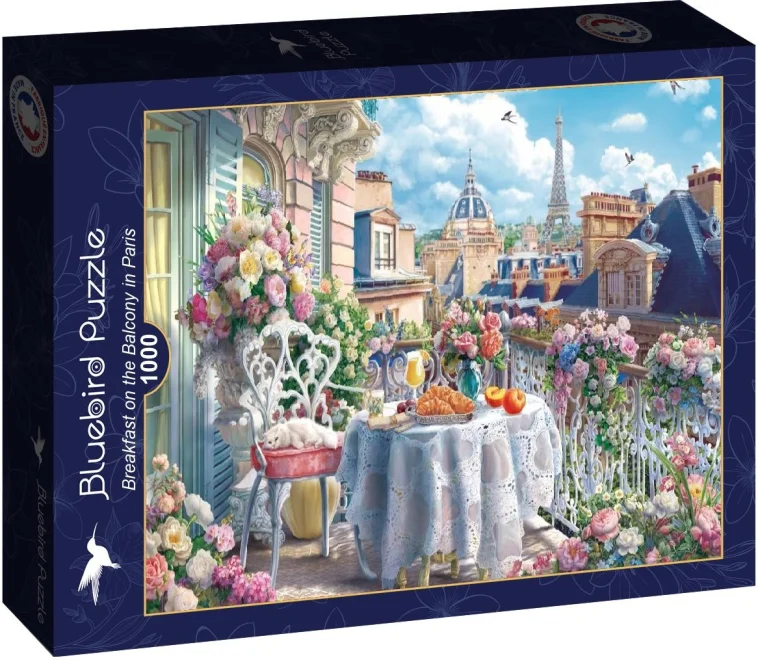 Puzzle BLUEBIRD 1000 dílků Snídaně na balkóně v Paříži