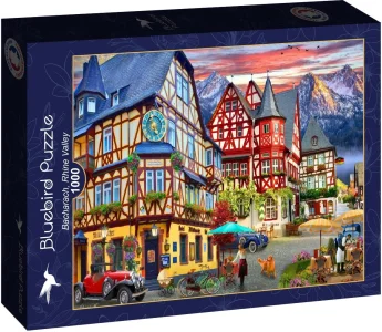 Puzzle BLUEBIRD 1000 dílků Bacharach, údolí Rýna
