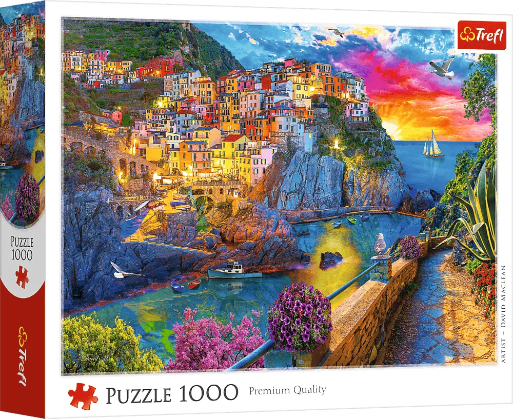 Puzzle Trefl 1000 dílků Večerní procházka po Cinque Terre