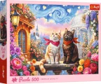 Puzzle Trefl 500 dílků Kočičí láska