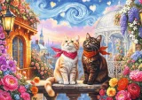 Puzzle Trefl 500 dílků Kočičí láska