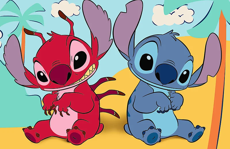 Mini puzzle Trefl 54 dílků Stitchova dobrodružství: Stitch a Leroy