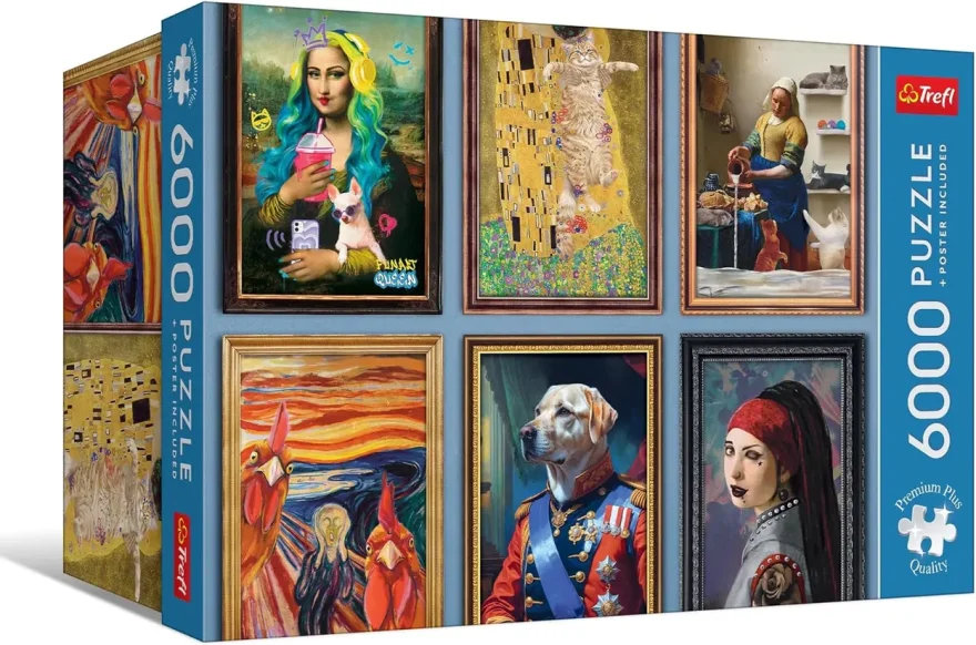 Puzzle Trefl 6000 dílků Premium Plus Quality: Vtipná umělecká sbírka