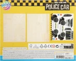 Dřevěné 3D puzzle Moxy se samolepkami Policejní auto