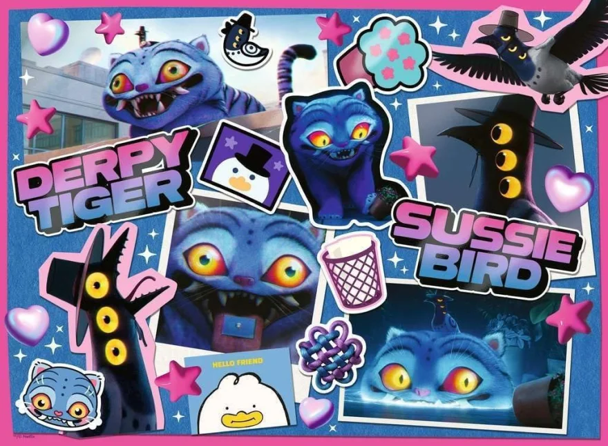 Puzzle pro děti Ravensburger 300 dílků XXL K-pop: Lovkyně démonů - Derpy a Sussie