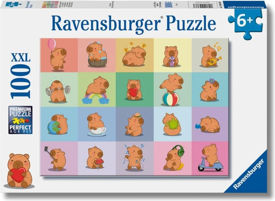 Puzzle pro děti Ravensburger 100 dílků XXL Kapybara