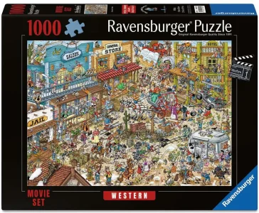 Puzzle Ravensburger 1000 dílků Ray's Comic – Movie Set: Western (1)