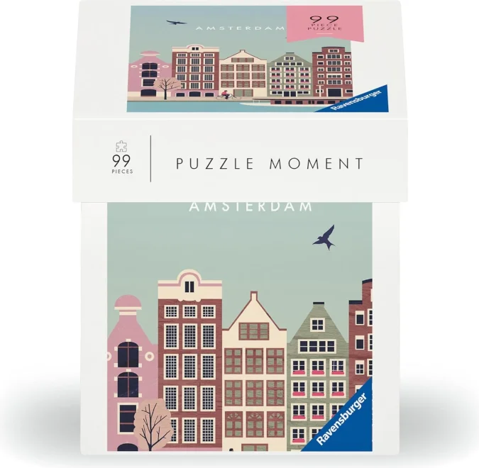 Puzzle Moment Ravensburger 99 dílků Města: Amsterdam