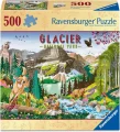 Puzzle Ravensburger 500 dílků Národní park Glacier, Montana, USA