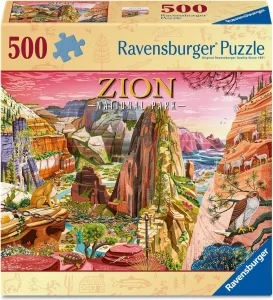 Puzzle Ravensburger 500 dílků Národní park Zion, Utah, USA