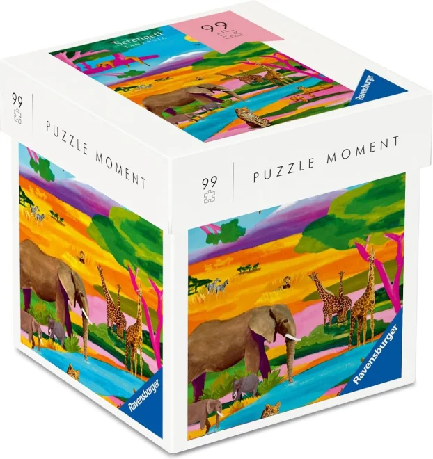Puzzle Moment Ravensburger 99 dílků Cestování: Tanzánie - Serengeti