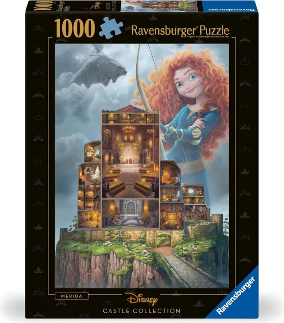 Puzzle Ravensburger 1000 dílků Disney Castle: Merida (Rebelka)