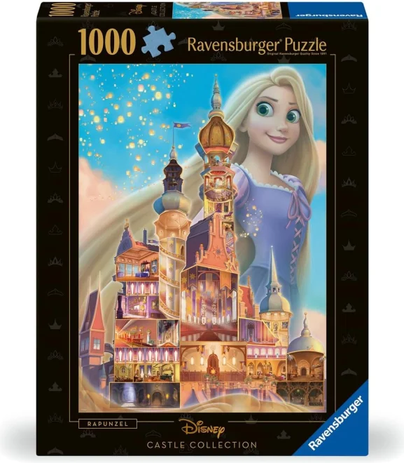 Puzzle Ravensburger 1000 dílků Disney Castle: Locika (Na vlásku)