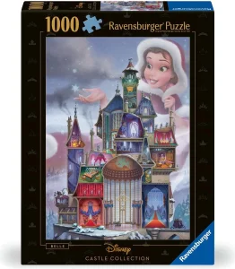 Puzzle Ravensburger 1000 dílků Disney Castle: Belle (Kráska a zvíře)
