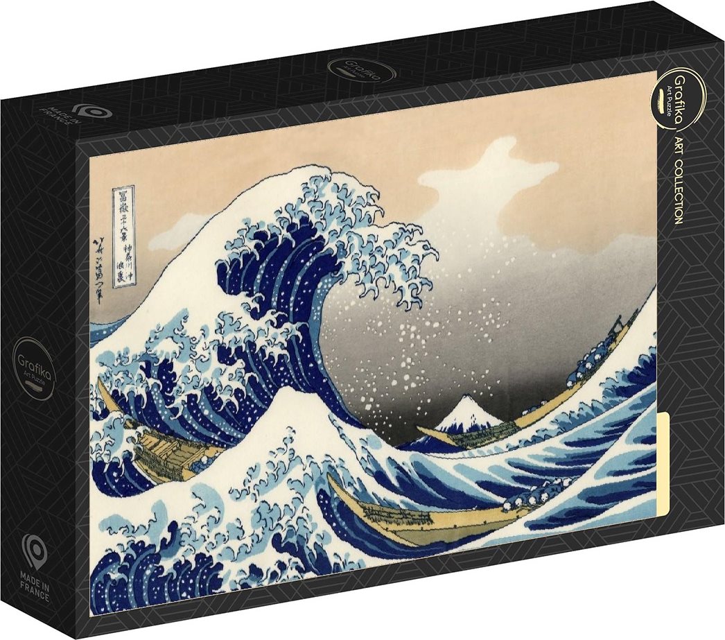 Puzzle Grafika 500 dílků Hokusai - Velká vlna u pobřeží Kanagawy