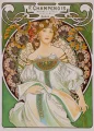 Puzzle Grafika 2x500 dílků Umění A. Muchy: Snění, 1898 – Sušenky Lefèvre-Utile, 1896