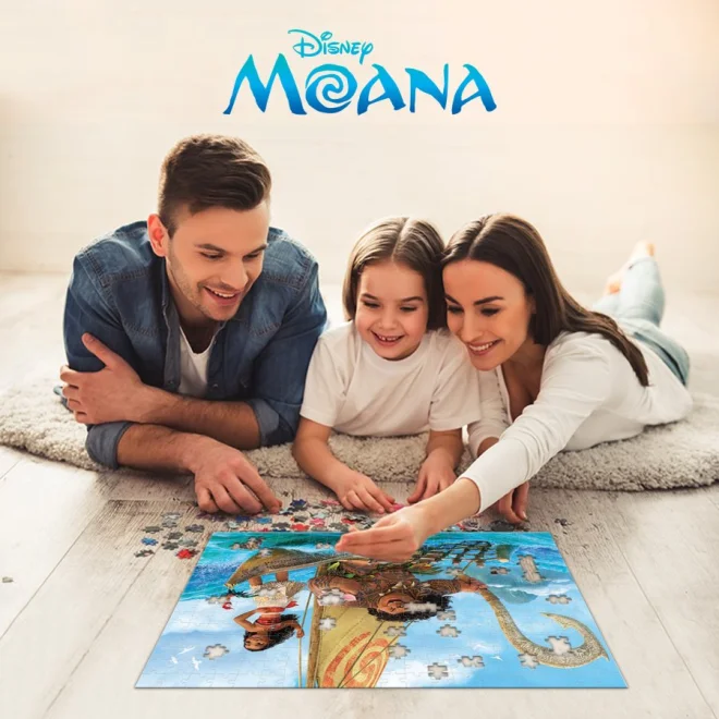 Puzzle s 3D efektem Prime 3D 300 dílků Odvážná Vaiana: Plavba