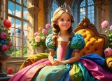 Puzzle Alipson 500 dílků Princezna na trůnu