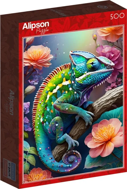 Puzzle Alipson 500 dílků Barevný chameleon