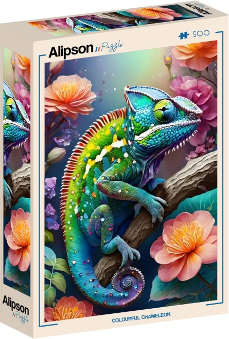 Puzzle Alipson 500 dílků Barevný chameleon