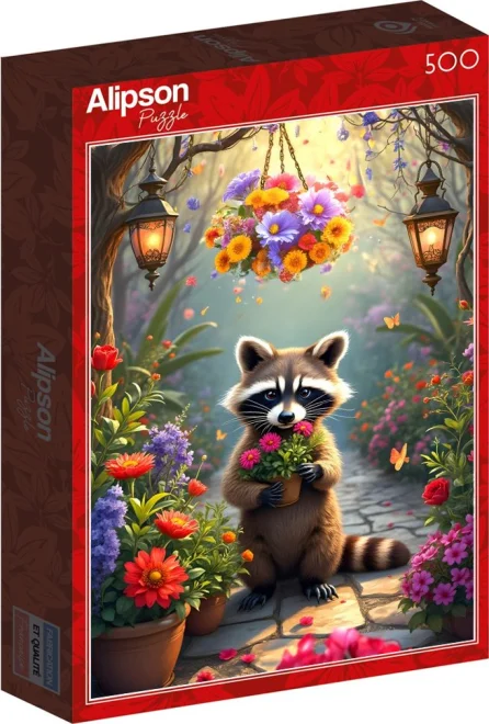 Puzzle Alipson 500 dílků Mývalova tajná zahrada