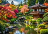 Puzzle Alipson 500 dílků Nádherná japonská zahrada