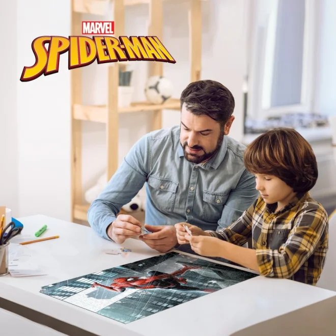 Puzzle s 3D efektem Prime 3D 300 dílků Spider-Man: Strážce města