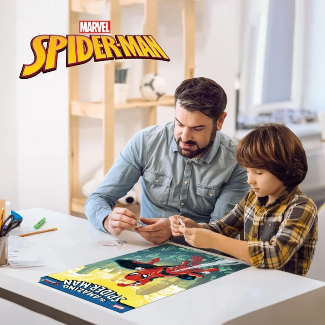 Puzzle s 3D efektem Prime 3D 300 dílků Spider-Man: Komiksový hrdina