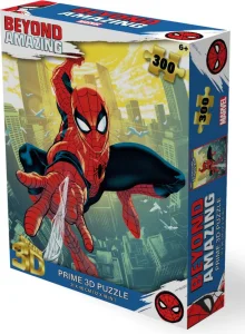 Puzzle s 3D efektem Prime 3D 300 dílků Spider-Man: Komiksový hrdina
