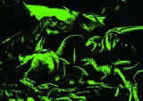 Svítící puzzle s 3D efektem Prime 3D 500 dílků Dinosauří údolí