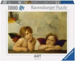 Puzzle Ravensburger 1000 dílků Art Collection: Raffael - Cherubíni (detail Sixtinské madony)