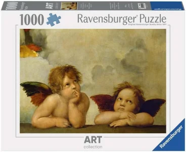 Puzzle Ravensburger 1000 dílků Art Collection: Raffael - Cherubíni (detail Sixtinské madony)