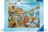 Puzzle Ravensburger 1000 dílků Život rybářů
