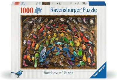 Puzzle Ravensburger 1000 dílků Duha z ptáků