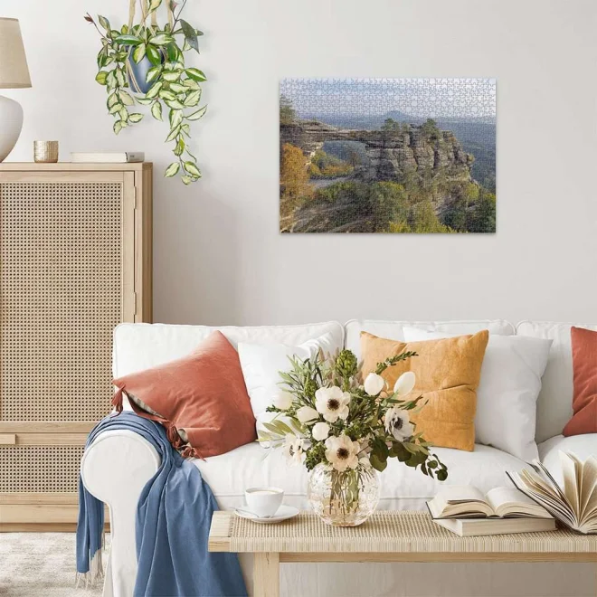 Puzzle Ravensburger 1000 dílků Pravčická brána, Česká republika