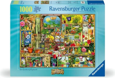 Puzzle Ravensburger 1000 dílků Curious Cupboards č. 3 - Zahradníkova skříň
