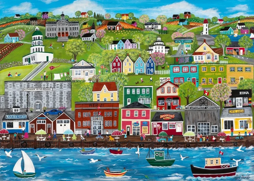 Puzzle Ravensburger 1000 dílků Kanada: Přístav Halifax