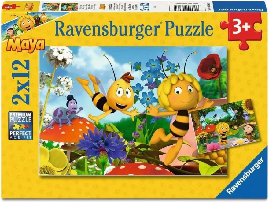 Puzzle pro děti Ravensburger 2x12 dílků Svět Včelky Máji