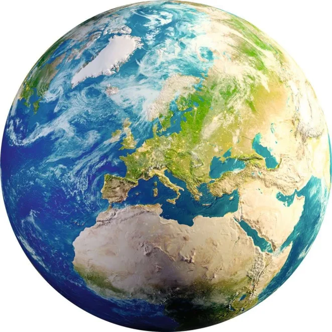 Kulaté puzzle Ravensburger 500 dílků Planeta Země