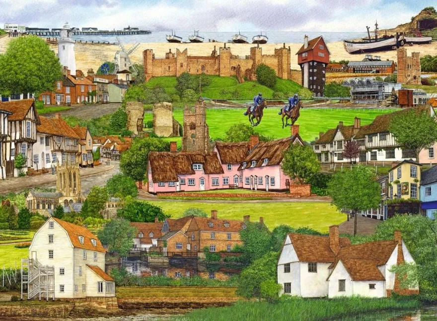 Puzzle Ravensburger 500 dílků Únik do Suffolku