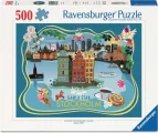 Puzzle Ravensburger 500 dílků Gamla Stan (Staré Město), Stockholm