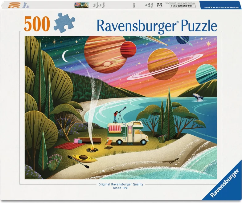 Puzzle Ravensburger 500 dílků Hvězdné kempování (Camp Sight)