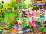 Puzzle Ravensburger 100 dílků XL Zahradničení