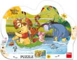 Deskové puzzle Dino 25 dílků Medvídek Pú na plavbě