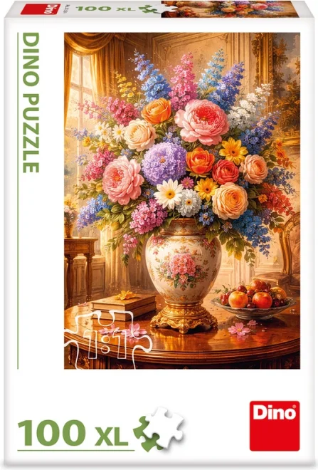 Puzzle Dino 100 XL dílků Květinové zátiší