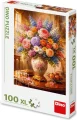 Puzzle Dino 100 XL dílků Květinové zátiší