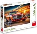 Puzzle Dino 100 XL dílků Firebird 69 v západu slunce