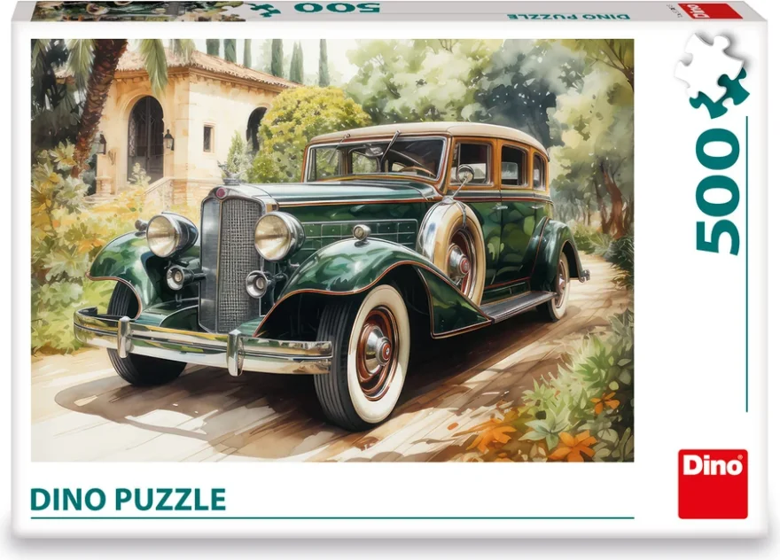 Puzzle Dino 500 dílků Zelený Rolls-Royce