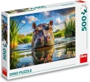 Puzzle Dino 500 dílků Roztomilý hroch